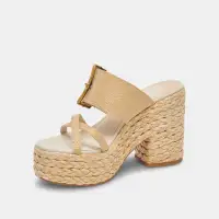 EDWINA HEELS LT NATURAL RAFFIA(LT NATURAL RAFFIA,5)