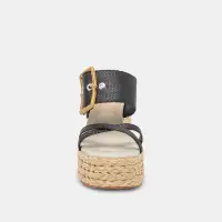 EDWINA HEELS ONYX RAFFIA(ONYX RAFFIA,5)