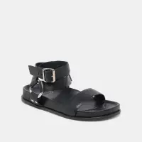 GILDA SANDALS BLACK LEATHER(BLACK LEATHER,6)