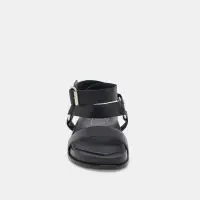 GILDA SANDALS BLACK LEATHER(BLACK LEATHER,6)
