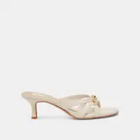 LERAH HEELS BONE LEATHER