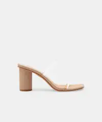 NOLES HEELS NUDE CRYSTAL