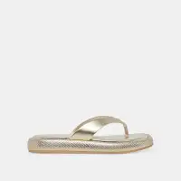 ADIN SANDALS PLATINUM DISTRESSED LEATHER