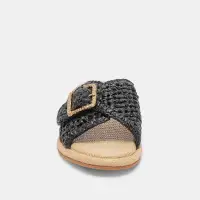 ALONZO SANDALS ONYX RAFFIA(ONYX RAFFIA,5)