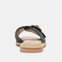 ALONZO SANDALS ONYX RAFFIA(ONYX RAFFIA,5)