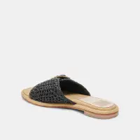 ALONZO SANDALS ONYX RAFFIA(ONYX RAFFIA,5)