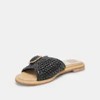 ALONZO SANDALS ONYX RAFFIA(ONYX RAFFIA,5)