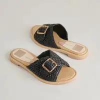 ALONZO SANDALS ONYX RAFFIA(ONYX RAFFIA,5)