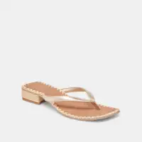 BARTY SANDALS GOLD METALLIC LEATHER(GOLD METALLIC LEATHER,5)