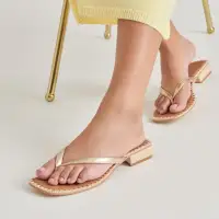 BARTY SANDALS GOLD METALLIC LEATHER(GOLD METALLIC LEATHER,5)