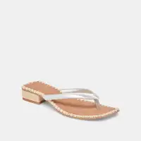 BARTY SANDALS SILVER METALLIC LEATHER(SILVER METALLIC LEATHER,5)