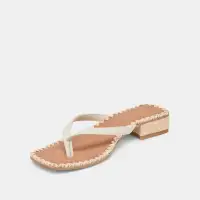 BARTY SANDALS WHITE LEATHER(WHITE LEATHER,5)