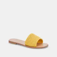 BELLE SANDALS YELLOW RAFFIA(YELLOW RAFFIA,5)