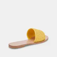 BELLE SANDALS YELLOW RAFFIA(YELLOW RAFFIA,5)