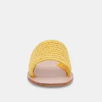 BELLE SANDALS YELLOW RAFFIA(YELLOW RAFFIA,5)