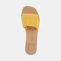 BELLE SANDALS YELLOW RAFFIA(YELLOW RAFFIA,5)