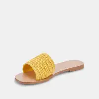 BELLE SANDALS YELLOW RAFFIA(YELLOW RAFFIA,5)