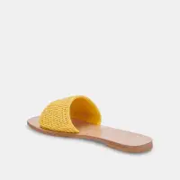 BELLE SANDALS YELLOW RAFFIA(YELLOW RAFFIA,5)