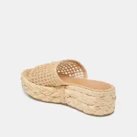 CHAVI MESH SANDALS NATURAL WOVEN RAFFIA(NATURAL WOVEN RAFFIA,5)