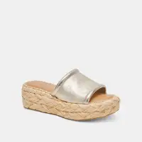 CHAVI WIDE SANDALS LIGHT GOLD METALLIC LEATHER(LIGHT GOLD METALLIC LEATHER,6W)