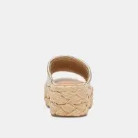 CHAVI WIDE SANDALS LIGHT GOLD METALLIC LEATHER(LIGHT GOLD METALLIC LEATHER,6W)