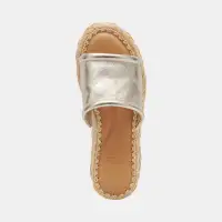 CHAVI WIDE SANDALS LIGHT GOLD METALLIC LEATHER(LIGHT GOLD METALLIC LEATHER,6W)
