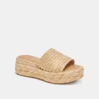 CHAVI SANDALS LT NATURAL RAFFIA(LT NATURAL RAFFIA,5)