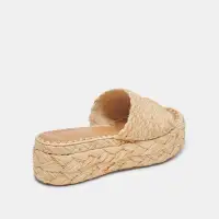 CHAVI SANDALS LT NATURAL RAFFIA(LT NATURAL RAFFIA,5)