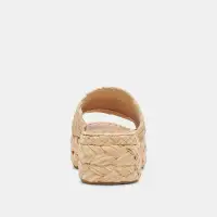 CHAVI SANDALS LT NATURAL RAFFIA(LT NATURAL RAFFIA,5)