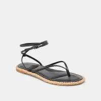 COVE SANDALS BLACK LEATHER(BLACK LEATHER,5)