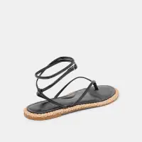 COVE SANDALS BLACK LEATHER(BLACK LEATHER,5)