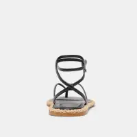 COVE SANDALS BLACK LEATHER(BLACK LEATHER,5)