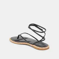 COVE SANDALS BLACK LEATHER(BLACK LEATHER,5)