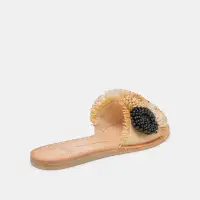 DANELA SANDALS BLACK NATURAL RAFFIA(BLACK NATURAL RAFFIA,5)