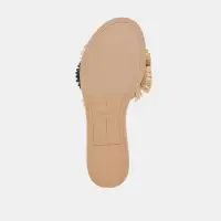 DANELA SANDALS BLACK NATURAL RAFFIA(BLACK NATURAL RAFFIA,5)