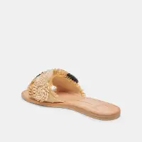 DANELA SANDALS BLACK NATURAL RAFFIA(BLACK NATURAL RAFFIA,5)