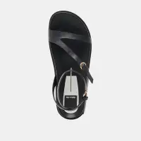 DARLIS SANDALS BLACK LEATHER(BLACK LEATHER,5)