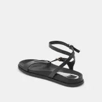 DARLIS SANDALS BLACK LEATHER(BLACK LEATHER,5)