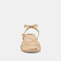 DARLIS SANDALS GOLD DISTRESSED LEATHER(GOLD DISTRESSED LEATHER,5)