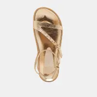 DARLIS SANDALS GOLD DISTRESSED LEATHER(GOLD DISTRESSED LEATHER,5)