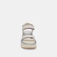 DEBRA SANDALS IVORY MULTI NUBUCK(IVORY MULTI NUBUCK,5)