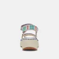 DEBRA SANDALS IVORY MULTI NUBUCK(IVORY MULTI NUBUCK,5)
