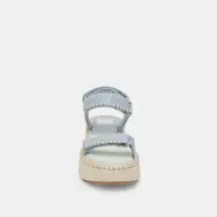 DEBRA SANDALS LIGHT BLUE KNIT(LIGHT BLUE KNIT,5)
