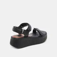 DEBRA SANDALS MIDNIGHT EMBOSSED LEATHER(MIDNIGHT EMBOSSED LEATHER,5)