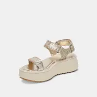 DEBRA SANDALS PLATINUM DISTRESSED LEATHER(PLATINUM DISTRESSED LEATHER,5)