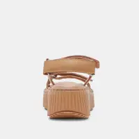 DEBRA SANDALS TOFFEE EMBOSSED LEATHER(TOFFEE EMBOSSED LEATHER,5)