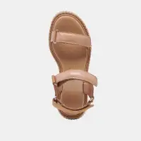 DEBRA SANDALS TOFFEE EMBOSSED LEATHER(TOFFEE EMBOSSED LEATHER,5)