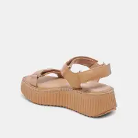 DEBRA SANDALS TOFFEE EMBOSSED LEATHER(TOFFEE EMBOSSED LEATHER,5)