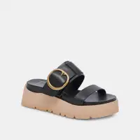 DEX SANDALS BLACK LEATHER(BLACK LEATHER,5)