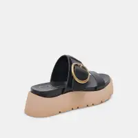 DEX SANDALS BLACK LEATHER(BLACK LEATHER,5)